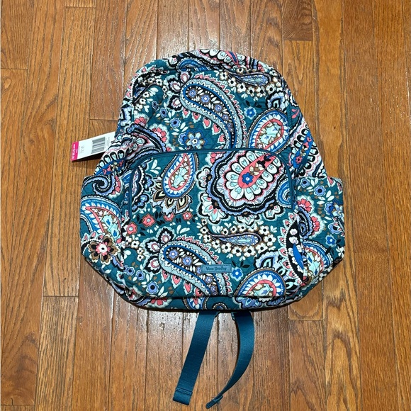NWT Vera Bradley Essential Backpack Haymarket Paisley Jewel NEW Bag main image 5